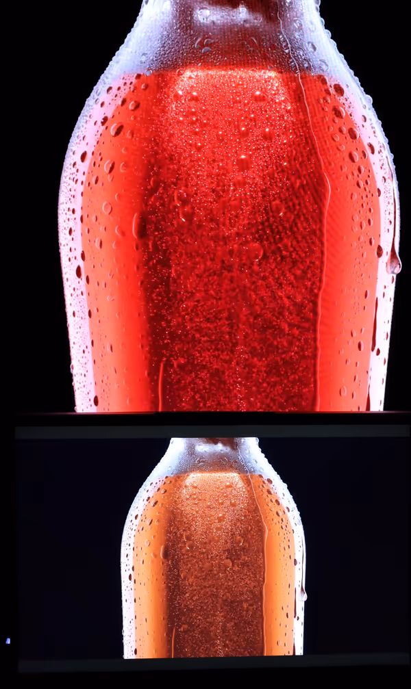 MSI MAG 341CQP QD-OLED (top) vs Lenovo ThinkBook 14 G8 (bottom)